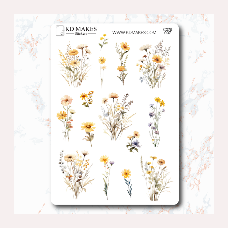 C075 | WILDFLOWERS | B6 WEEKLY KIT