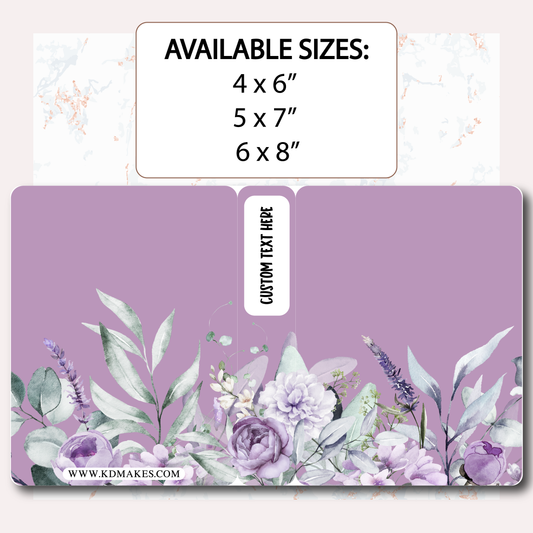 C077 050 | PURPLE FLORALS | STICKER ALBUM