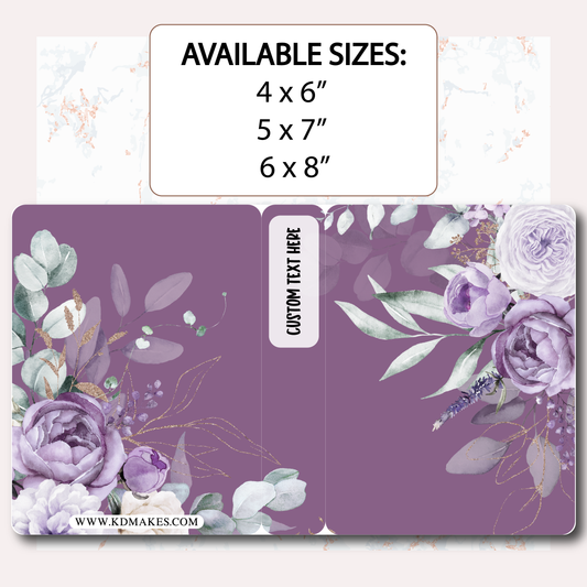 C077 051 | PURPLE FLORALS | STICKER ALBUM