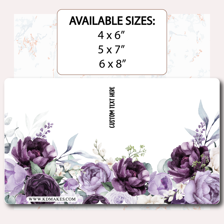 C077 | PURPLE FLORALS | STICKER ALBUM