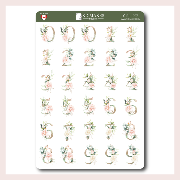 C121 | Decorative Numbers