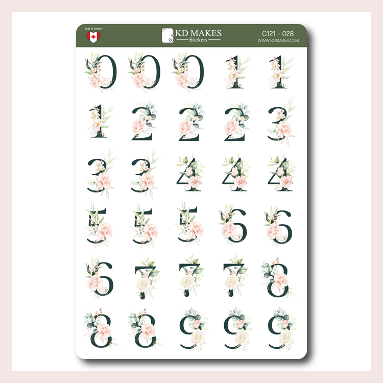 C121 | Decorative Numbers