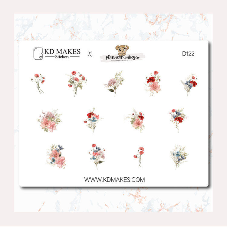 C069 | WATERCOLOUR FLOWERS | A PMC COLLAB