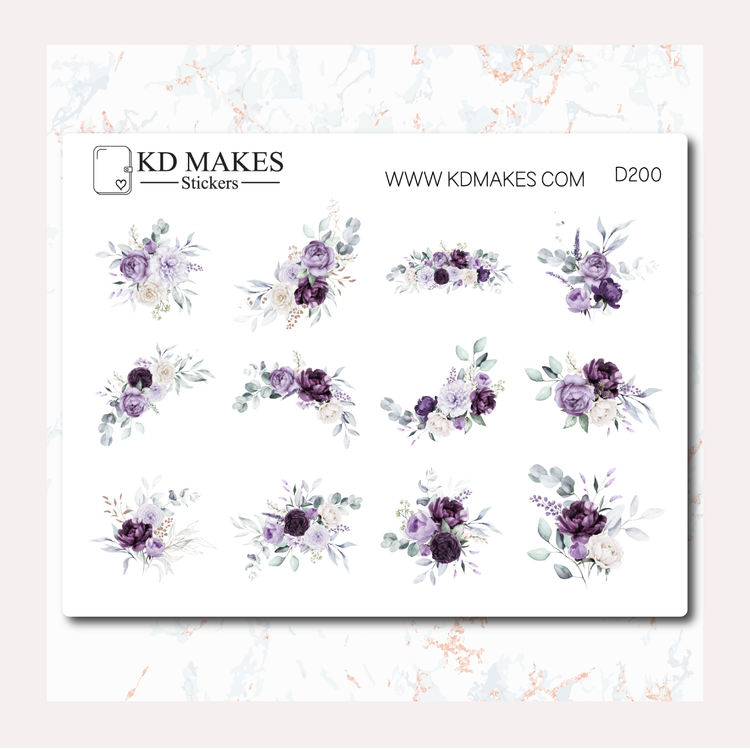 C077 | PURPLE FLORALS | DECO