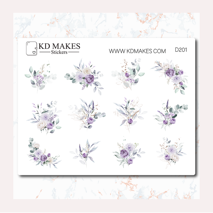 C077 | PURPLE FLORALS | DECO