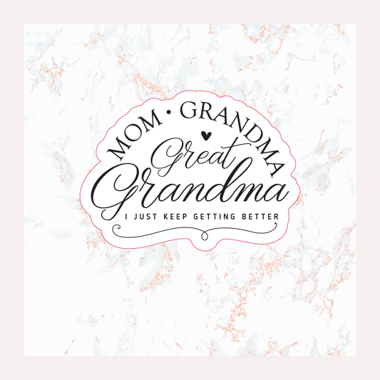 GREAT GRANDMA | SINGLE STICKER