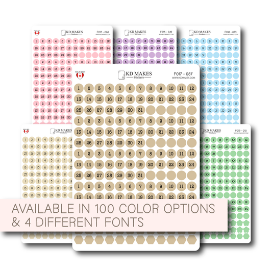 0.3″ Round Date Dot Stickers