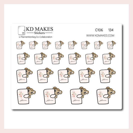 C106 | Planner Macy Icons | A PLANNERMONKEYCO (PMC) X KDM COLLAB