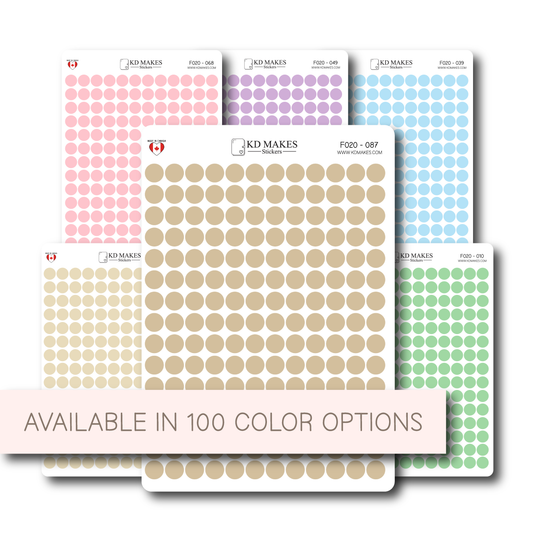 0.3" ROUND DOT STICKERS