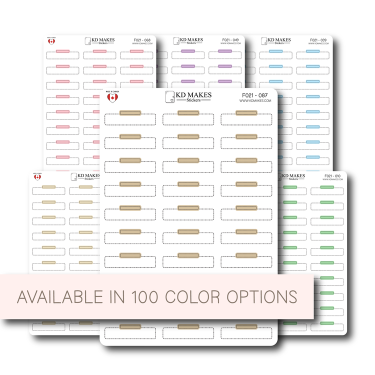 Label Stickers | 1.5” Wide | Appointment & Task | Minimal Functional Boxes