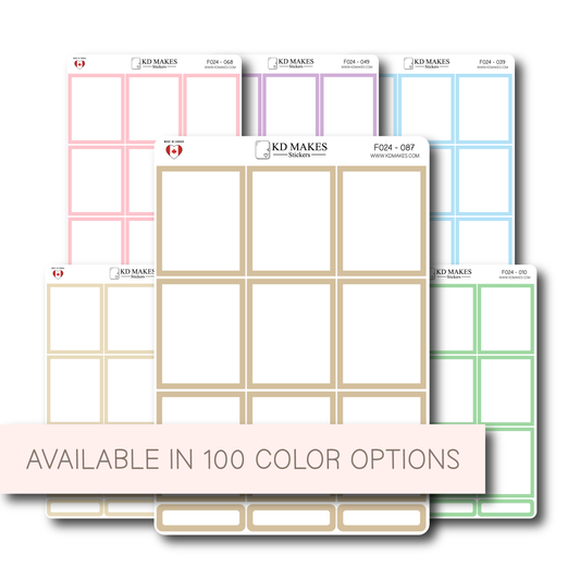 Full Boxes | 1.5” Wide | Minimal Functional Boxes