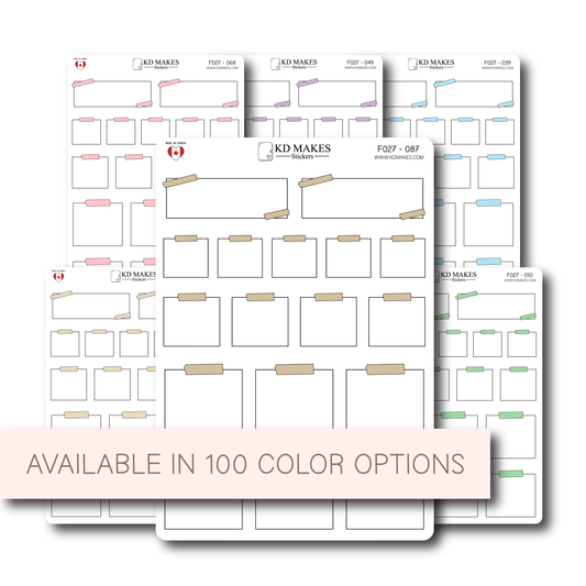 Post It Style Planner Stickers | Functional Memo Stickers