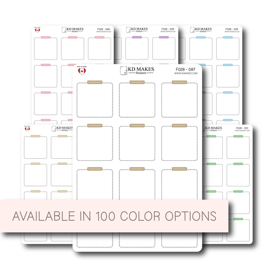 Large Post It Style Stickers | 1.5” x 1.5” | Functional Memo & Note Stickers