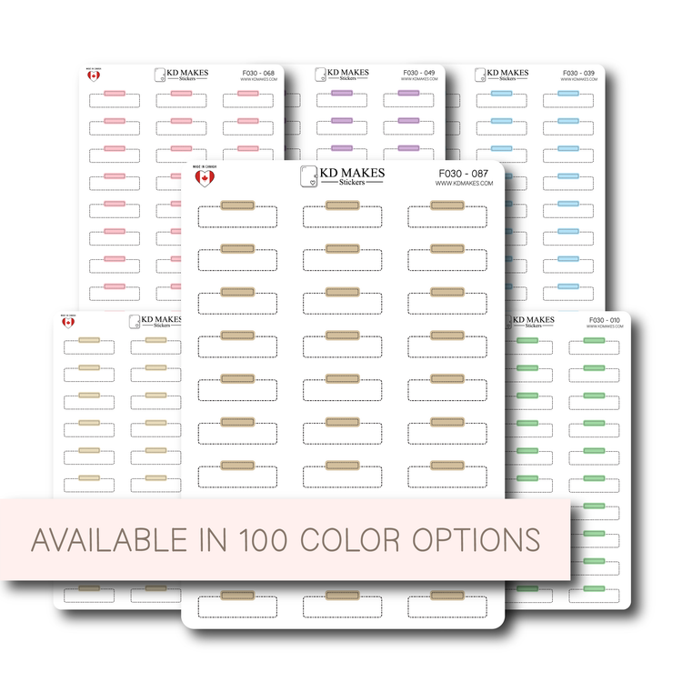 1.3" Planner Stickers | Hobonichi Cousins Stickers | Functional Box Stickers | Appointment & Task
