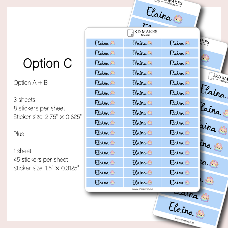 Personalized School Labels | Name Labels for School Supplies