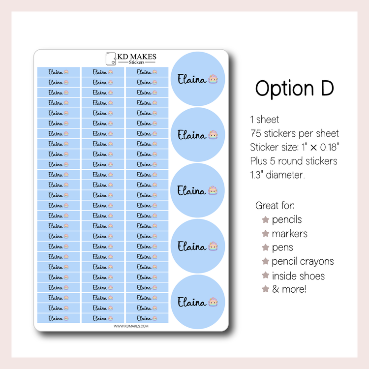 Personalized School Labels | Name Labels for School Supplies
