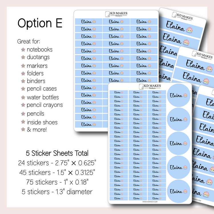 Personalized School Labels | Name Labels for School Supplies
