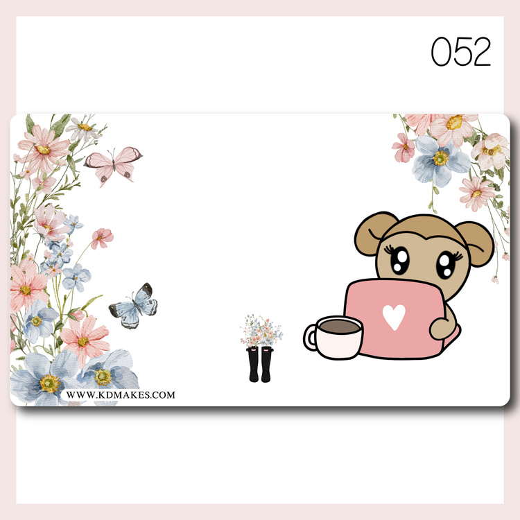 C106 051-055 | A PlannerMonkeyCo (PMC) x KDM Collab | STICKER ALBUM