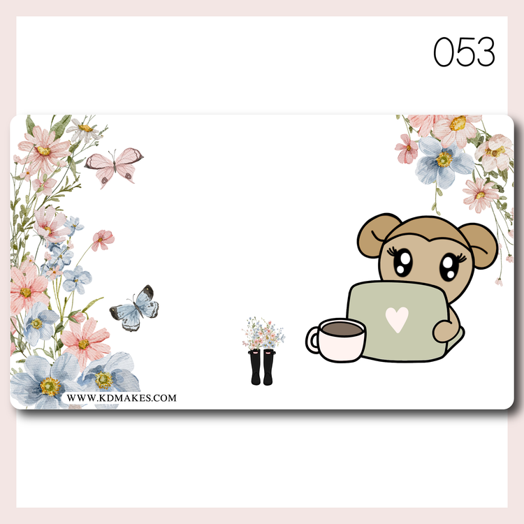 C106 051-055 | A PlannerMonkeyCo (PMC) x KDM Collab | STICKER ALBUM