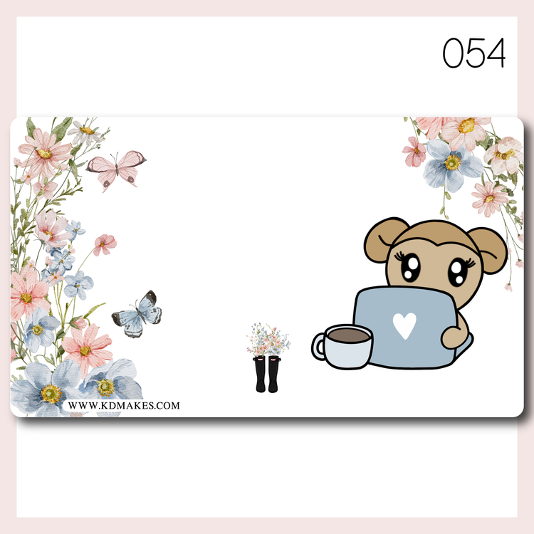 C106 051-055 | A PlannerMonkeyCo (PMC) x KDM Collab | STICKER ALBUM