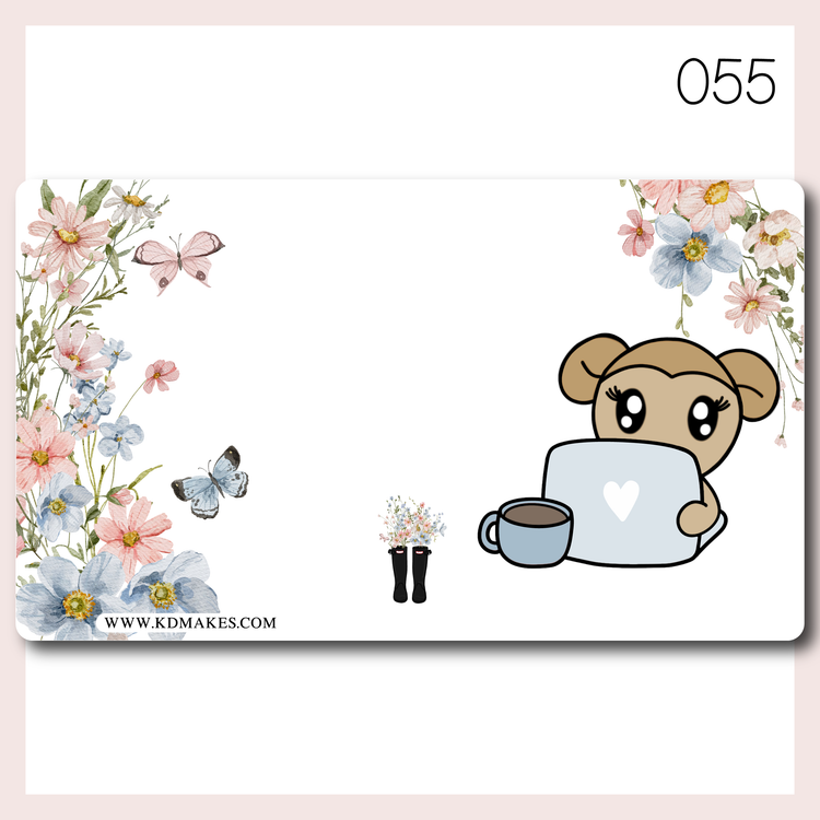 C106 051-055 | A PlannerMonkeyCo (PMC) x KDM Collab | STICKER ALBUM
