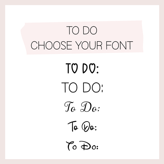 To Do | Script Sticker