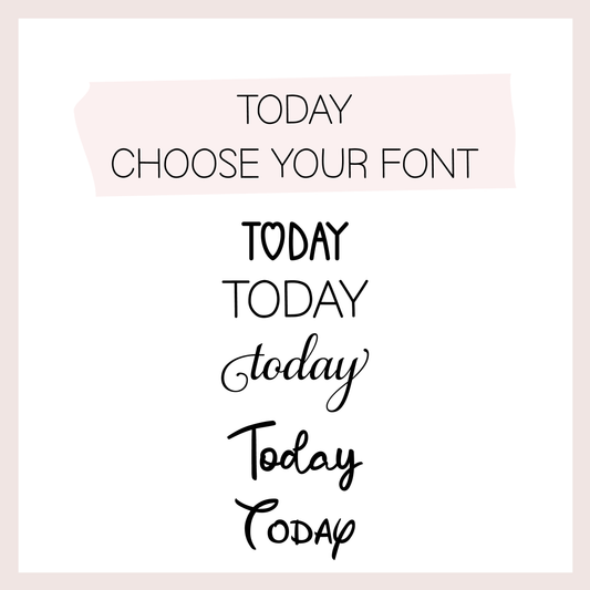 Today | Script Sticker