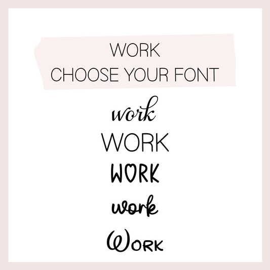 Work | Script Sticker