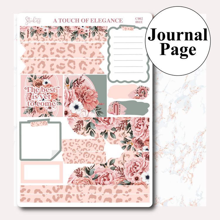 C002 | LEOPARD PRINT & FLORAL | DAILY JOURNALING KIT