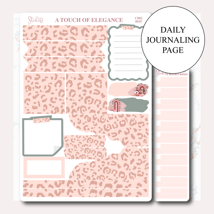 C002 | LEOPARD PRINT & FLORAL | DAILY JOURNALING KIT