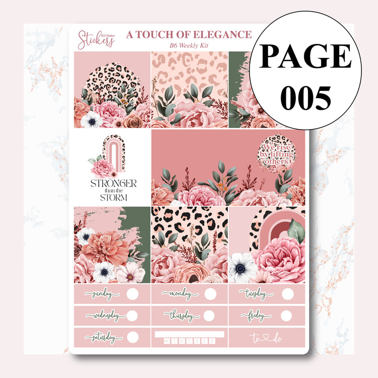 A Touch of Elegance B6 Weekly Kit