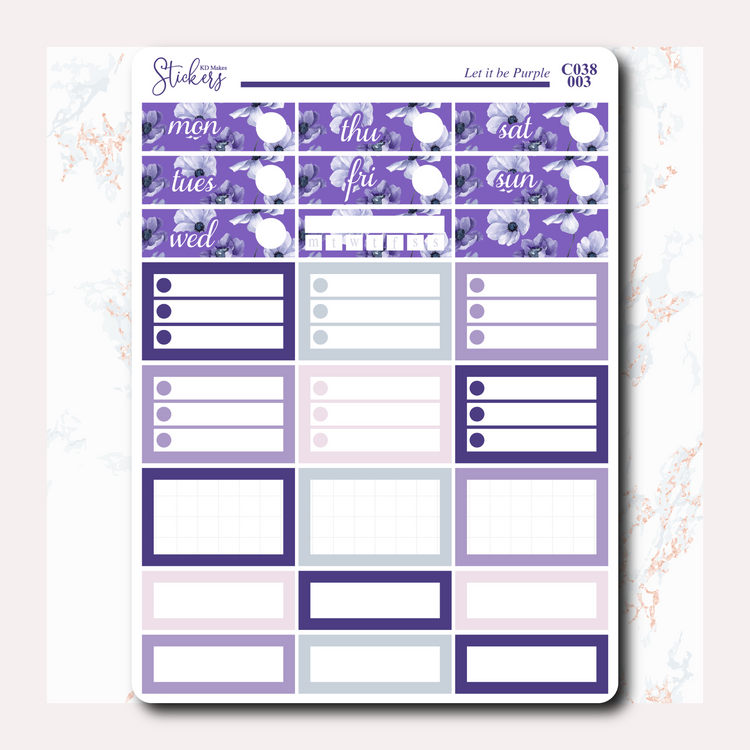 Let it be Purple - Weekly Vertical Kit