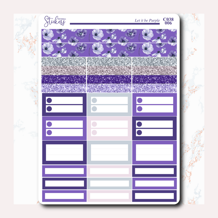 Let it be Purple - B6 Weekly Kit