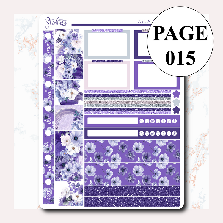 Let it be Purple Hobonichi Weeks / Pennichi Weekly Kit