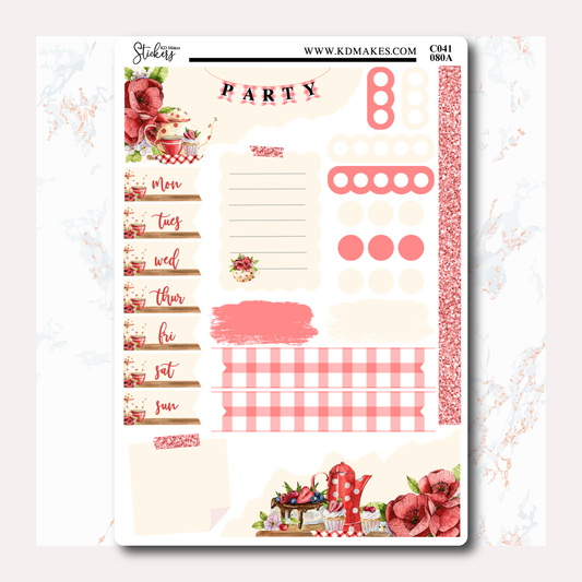 Tea Party - Journaling Kit with Date Covers