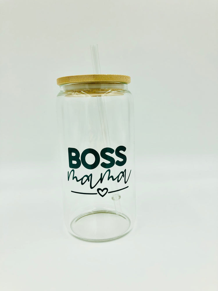 16oz Glass Tumbler - BOSS Mama