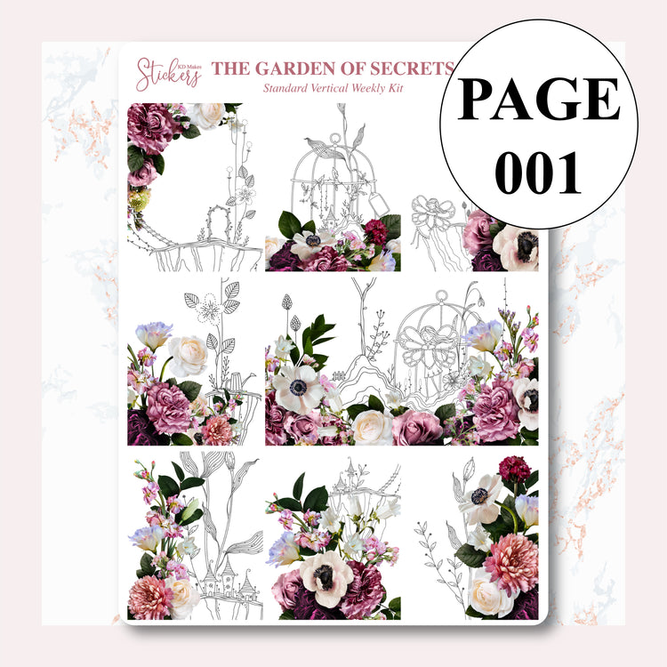 The Garden of Secrets - Weekly Vertical Kit