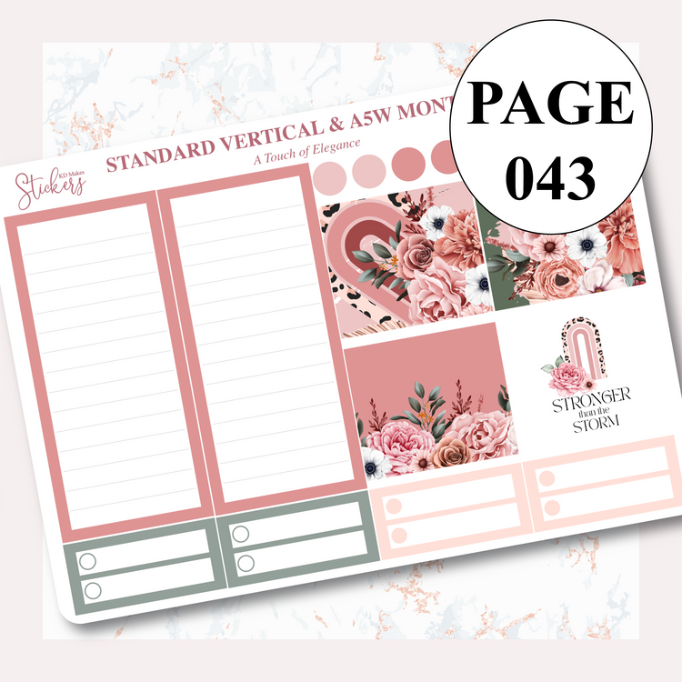 A Touch of Elegance 2.0 - Monthly Kit (A5W & Standard Vertical)