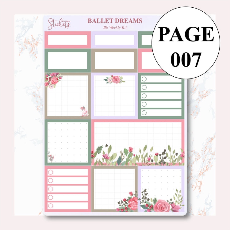 Ballet Dreams B6 Weekly Kit