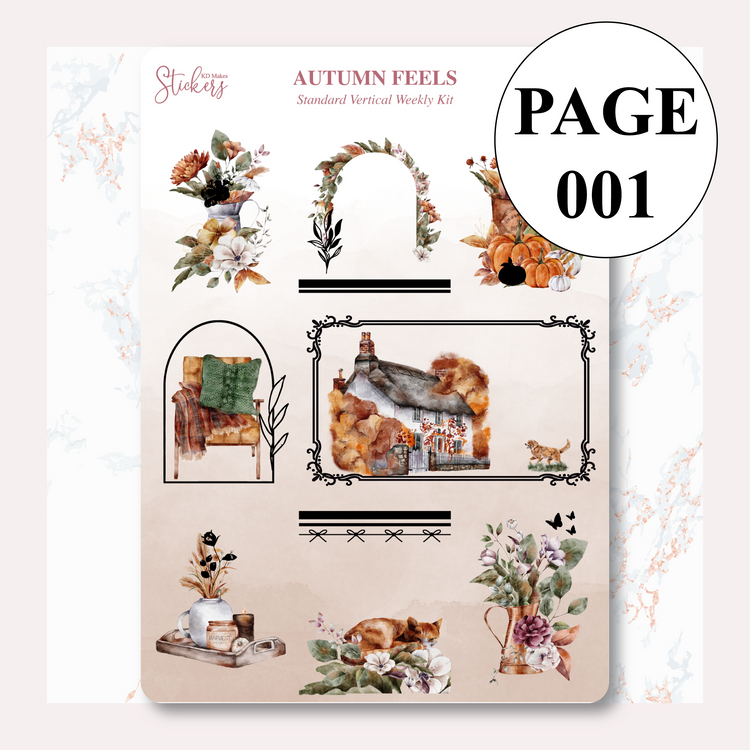 Autumn Feels - Foiled Weekly Vertical Kit