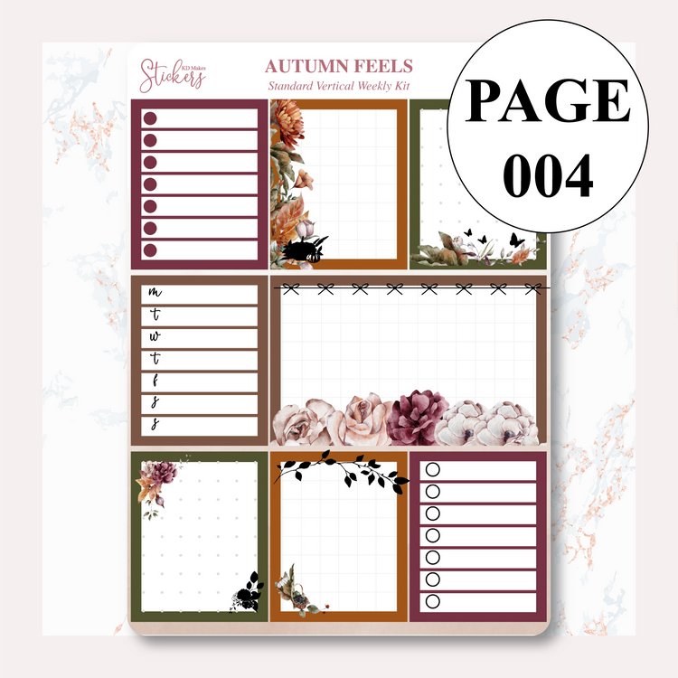 Autumn Feels - Foiled Weekly Vertical Kit