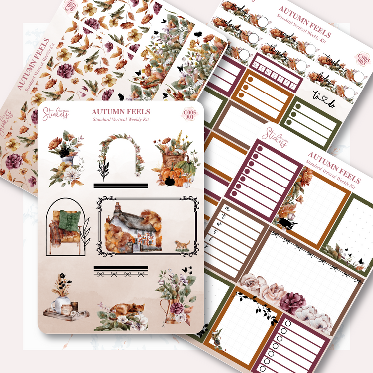 Autumn Feels - Foiled Weekly Vertical Kit