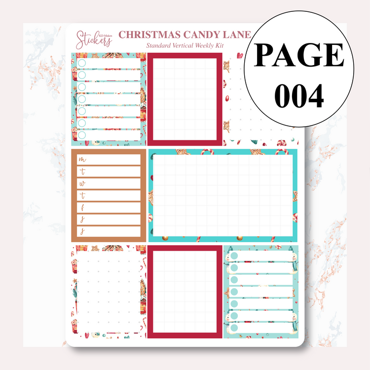 Christmas Candy Lane - Weekly Vertical Kit