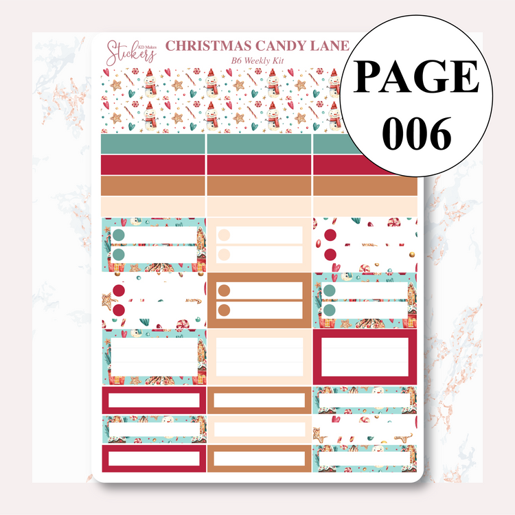 Christmas Candy Lane B6 Weekly Kit