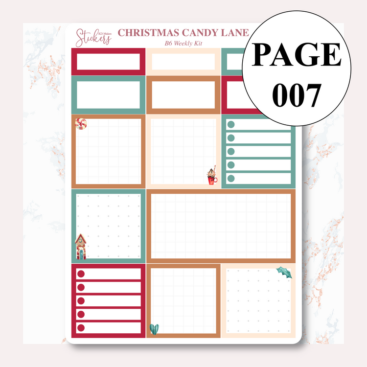 Christmas Candy Lane B6 Weekly Kit