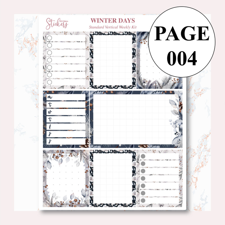 Winter Days - Weekly Vertical Kit