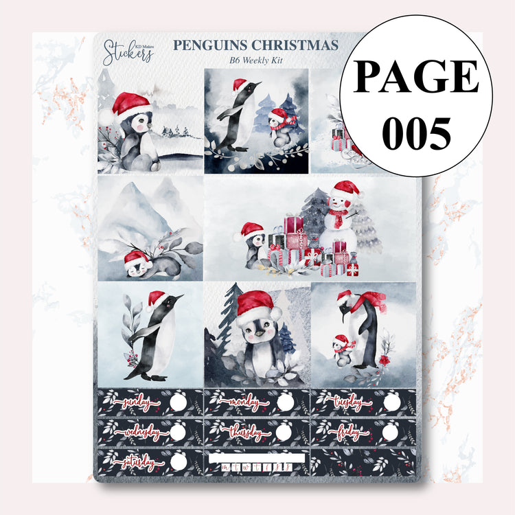 Penguins Christmas B6 Weekly Kit