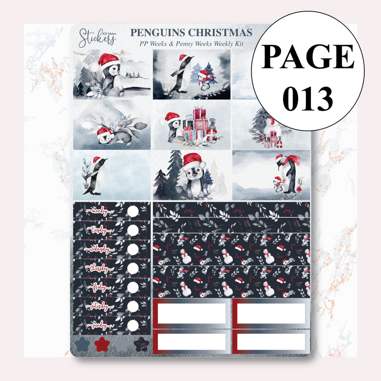 Penguins Christmas PP Weeks & Penny Weeks Weekly Kit
