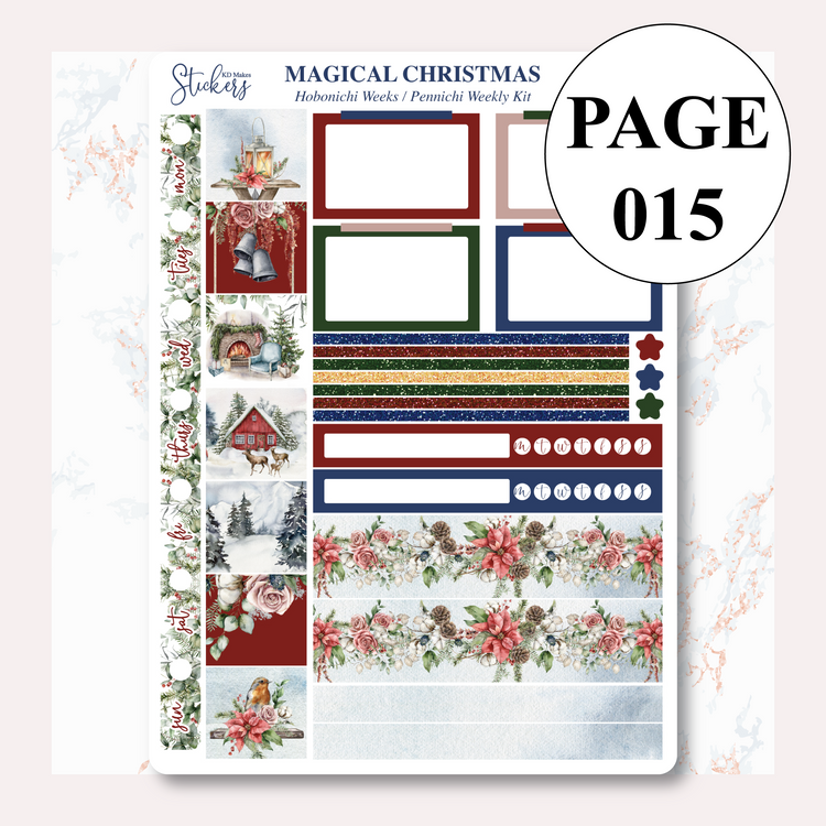 Magical Christmas Hobonichi Weeks / Pennichi Weekly Kit