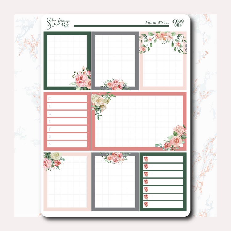 Floral Wishes - Weekly Vertical Kit